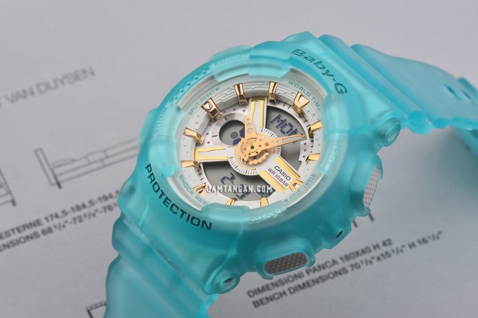 Casio Baby-G BA-110SC-2ADR Spring And Summer Digital Analog Dial Tosca Resin Band