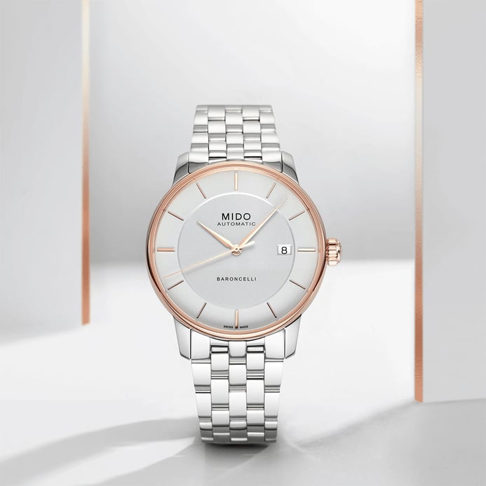 MIDO Baroncelli M037.207.21.031.00 Signature Lady Automatic Silver Dial Stainless Steel Strap