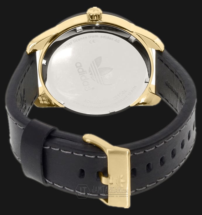 Adidas ADH3039 Superstar Black Dial Leather Strap Watch