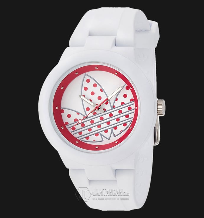 Adidas ADH3051 Aberdeen Multi Colour Dial White Rubber Strap Watch