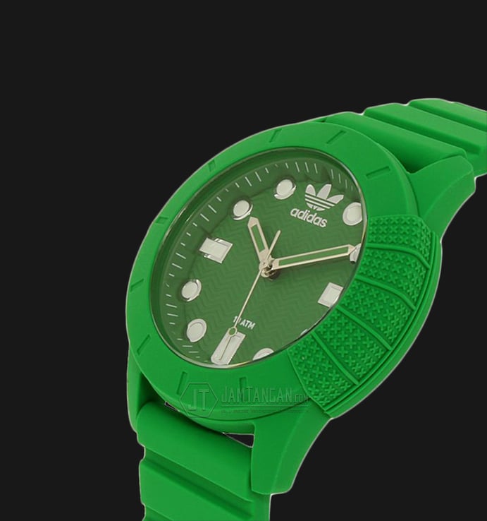 Adidas ADH3105 1969 Green Silicone Three-Hand Watch