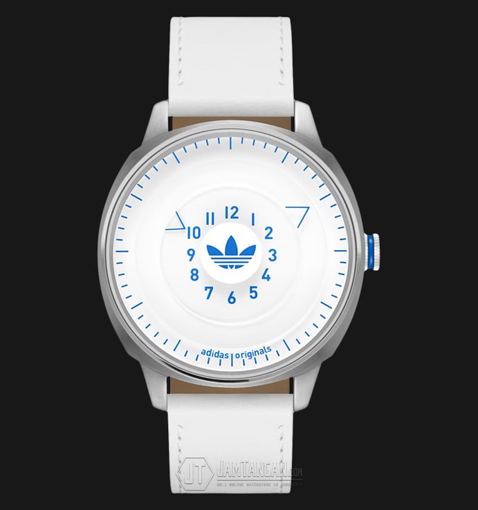 Adidas ADH3127 San Fransisco White Dial White Leather Strap Watch