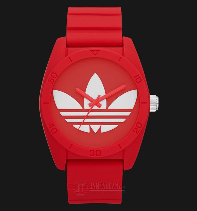 Adidas ADH6168 Santiago Red dial Red Silicone Strap