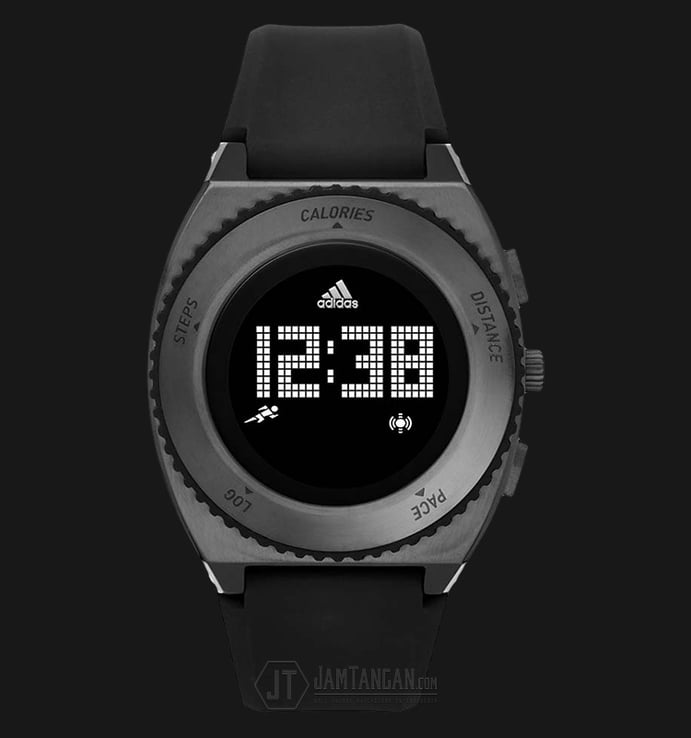 Adidas ADP3189SET Runner Digital Black Rubber Strap Watch