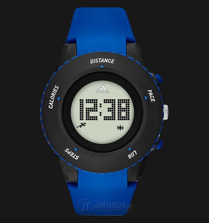 Adidas ADP3206 Sprung Digital Blue Rubber Strap Watch
