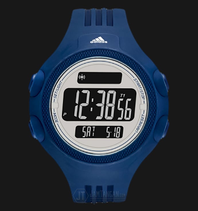 Adidas ADP3266 Questra Digital Watch Blue Polyurethane Strap
