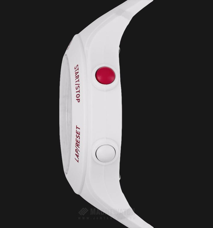 Adidas ADP3285 Sprung Basic White Silicone Strap Digital Watch