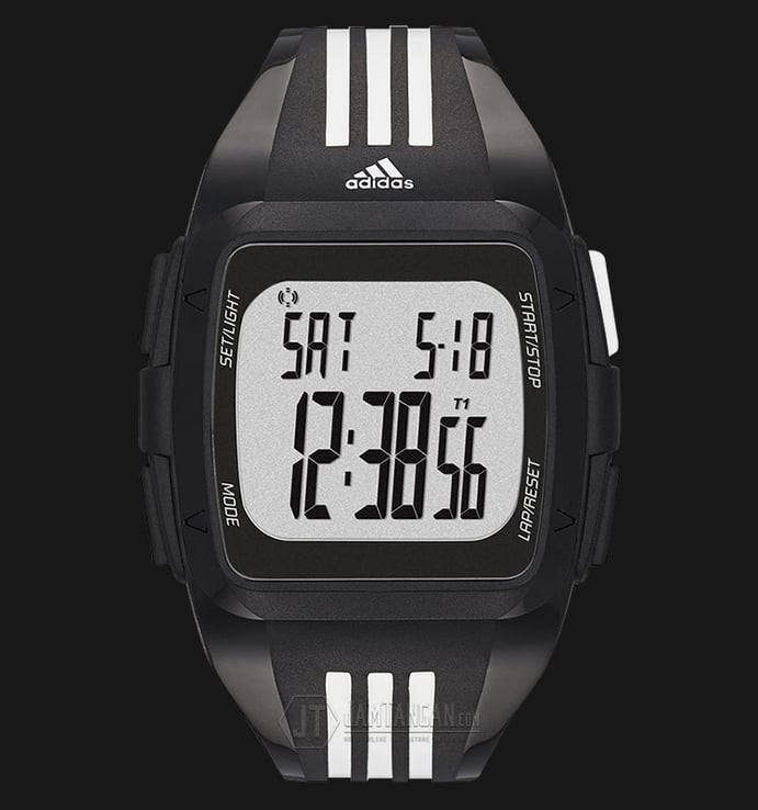 Adidas ADP6089 Duramo Mens Digital Watch Black Polyurethane Strap