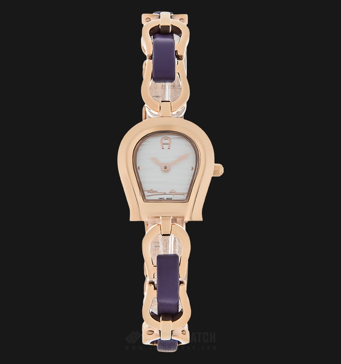 Aigner A07234 Ladies Silver Dial Rose Gold Stainless Steel Strap