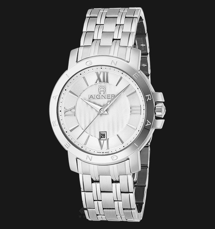 Aigner Triento A09114 Men Silver Dial Stainless Steel Strap
