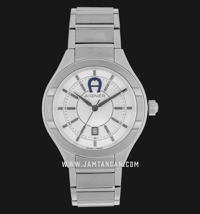 Aigner Cortina A102105 Stainless Steel White Dial 