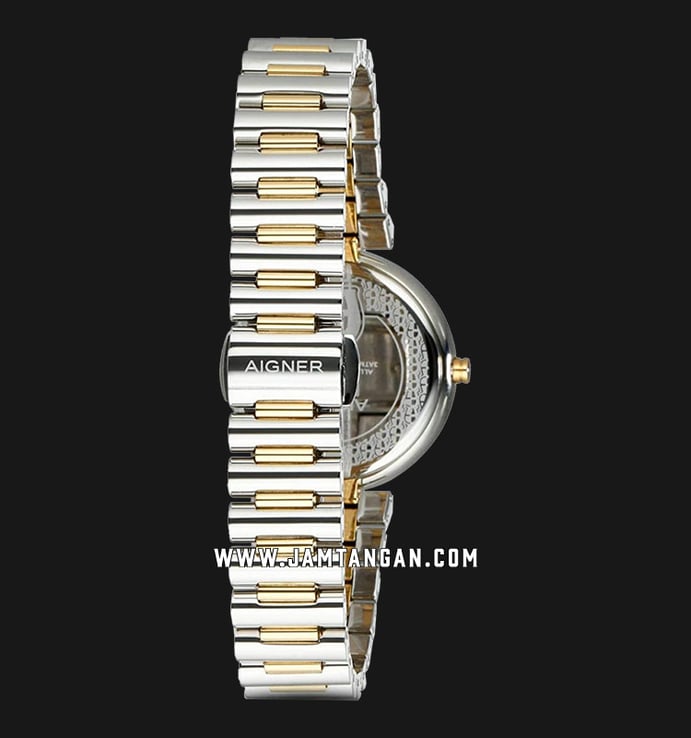 Aigner Gorizia A106205 Ladies Mother Of Pearl Dial Silver Gold Plated Strap