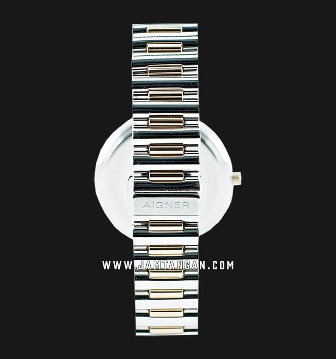 Aigner Gorizia A106209 Ladies Mother Of Pearl Dial Silver Rose Gold Plated Strap
