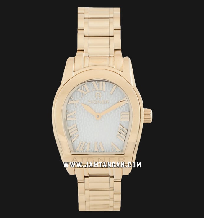 Aigner Modena A127204 Ladies Silver Dial Gold Stainless Steel Strap