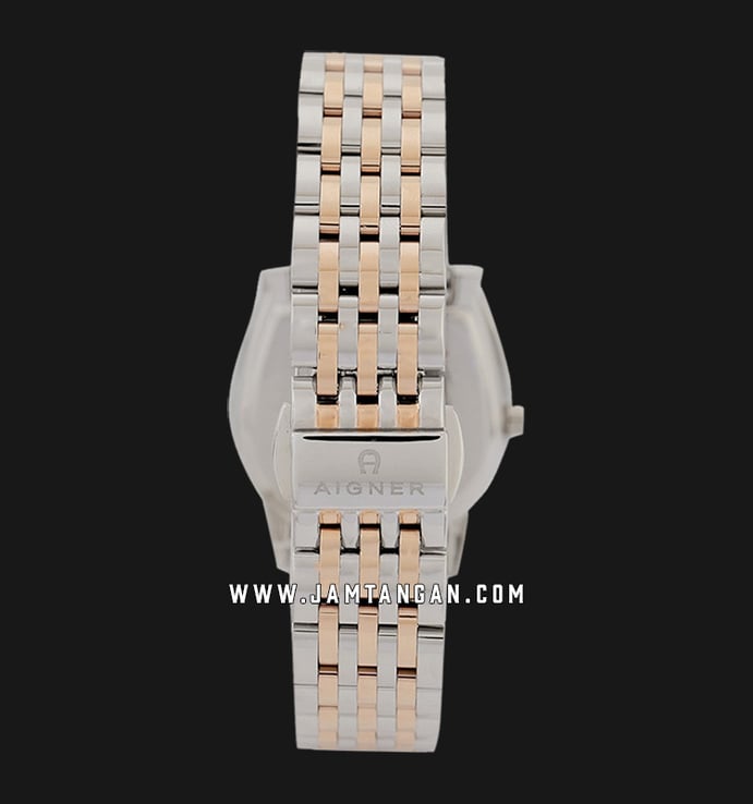 Aigner Alessandria A130206 Mother Of Pearl Dial Silver Rose Gold Stainless Steel Strap