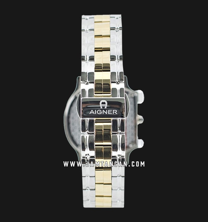 Aigner Cesena A132203 Ladies White Mother of Pearl Dial Dual Tone Stainless Steel Strap