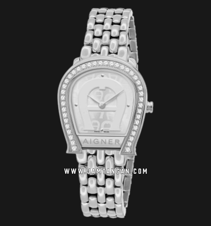Aigner Latina A143201 Ladies Silver Dial Stainless Steel Strap