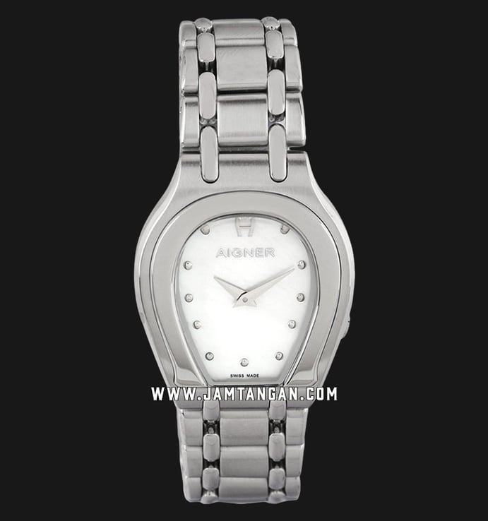 Aigner Catania A145201 Ladies Silver Dial Stainless Steel Strap