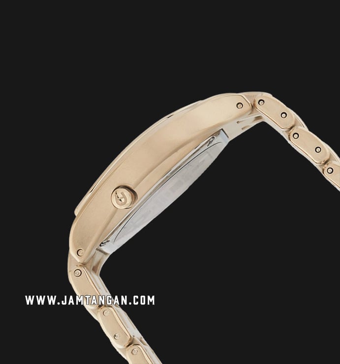Aigner Catania A145204 Ladies White Dial Gold Stainless Steel Strap