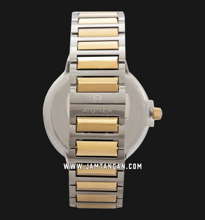 Aigner Salerno A152103 Men Silver Dial Dual Tone Stainless Steel Strap
