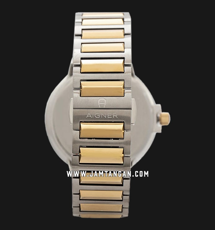 Aigner Salerno A152203 Ladies Silver Dial Dual Tone Stainless Steel Strap