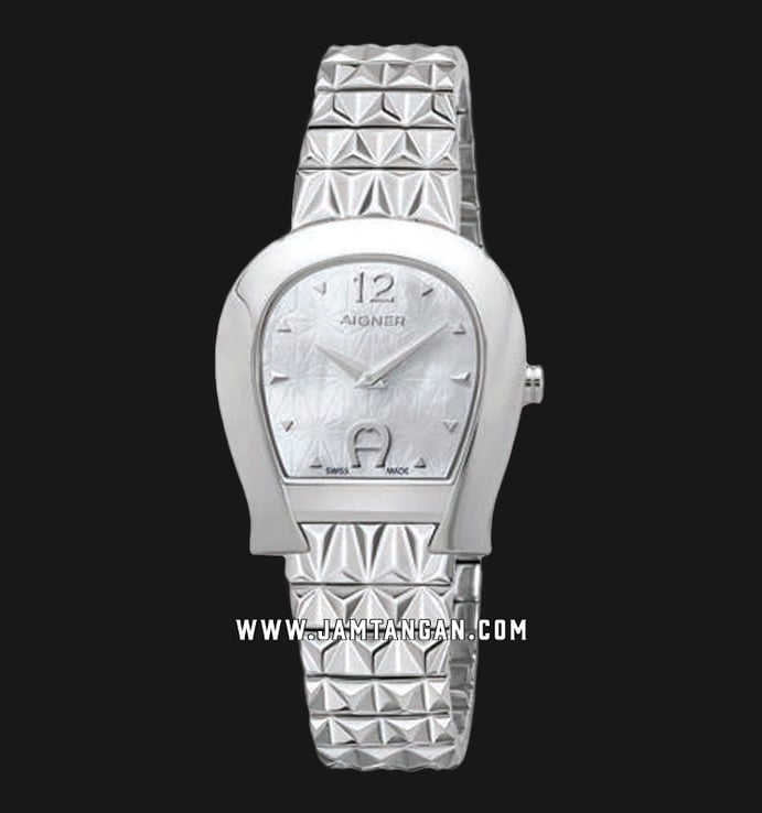 Aigner Carrara A154201 Ladies Mother Of Pearl Dial Stainless Steel Strap