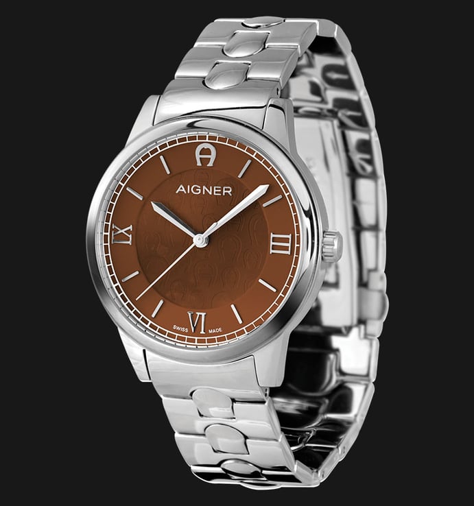 Aigner Monopoli A24249A Brown Dial Stainless Steel Bracelet
