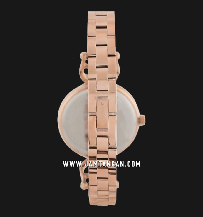 Aigner Chieti A24253C Ladies White Dial Rose Gold Stainless Steel Strap
