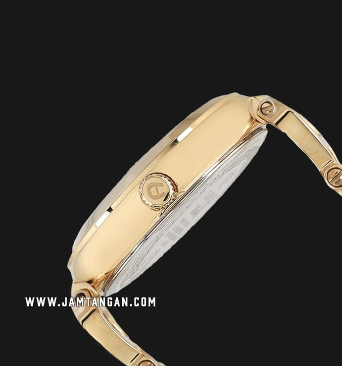 Aigner Chieti A24254B Ladies White Dial Gold Stainless Steel Strap