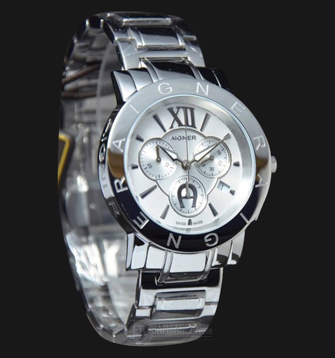 Aigner Cortina A26518 Chronograph Stainless Steel White Dial