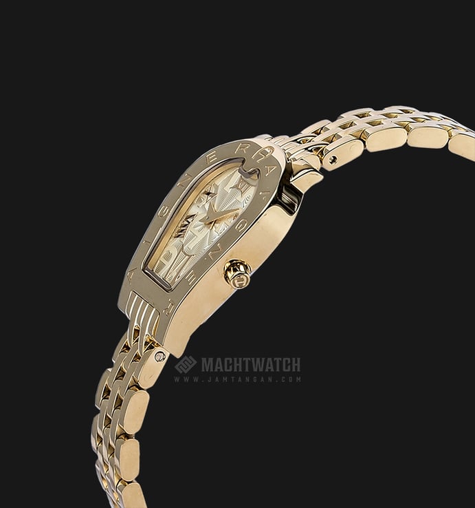 Aigner Olbia II A29228FC Ladies Champagne Dial Gold Stainless Steel Case Gold Stainless Steel Strap 