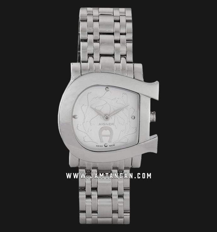 Aigner Genua Due A31626B Ladies Silver Dial Stainless Steel Strap