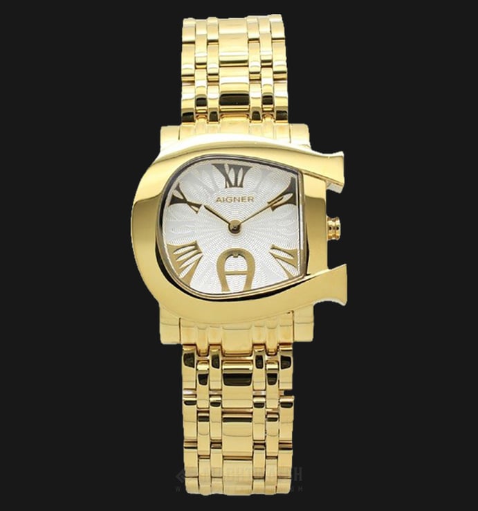 Aigner Genua Due A31627 Ladies Mother of Pearl Dial Gold Stainless Steel