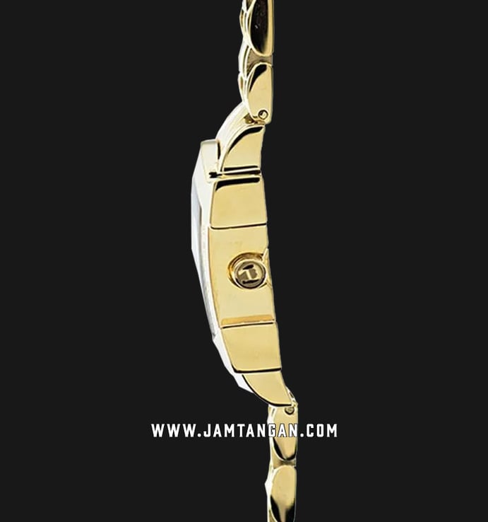 Aigner Genua Due A31654B Ladies Mother Of Pearl Dial Gold Plated Strap