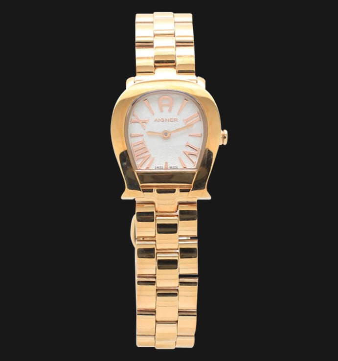 Aigner Varese A45610 White Dial Rose Gold Plated Stainless Steel