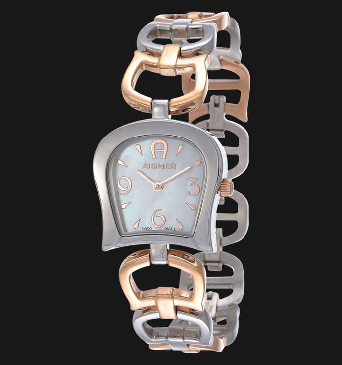 Aigner Casoria A46607 Mother of Pearl Dial Two Tone Rose Gold Stainless Steel