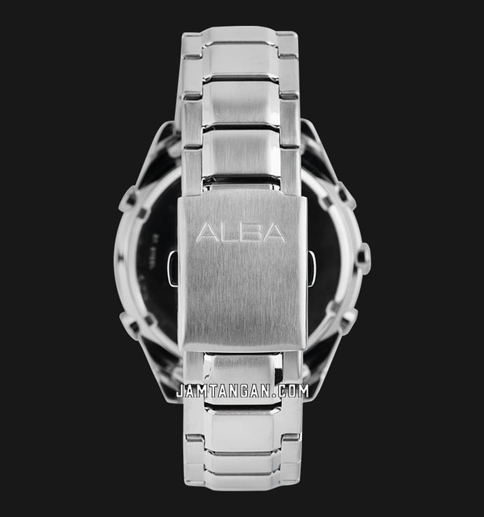 Alba Active A5A005X1 Men Black Digital Dial Stainless Steel Strap