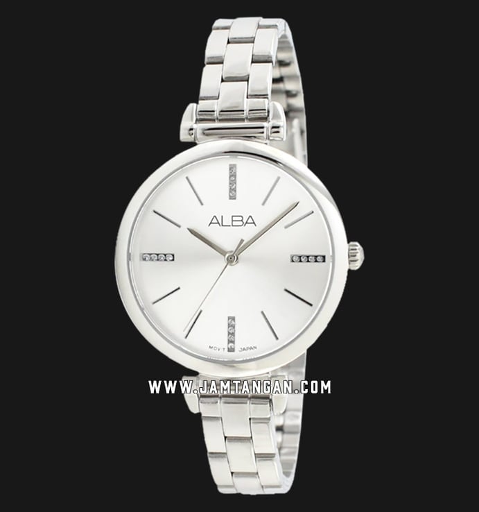 Alba AG2015X1 Ladies Silver Dial Stainless Steel Strap