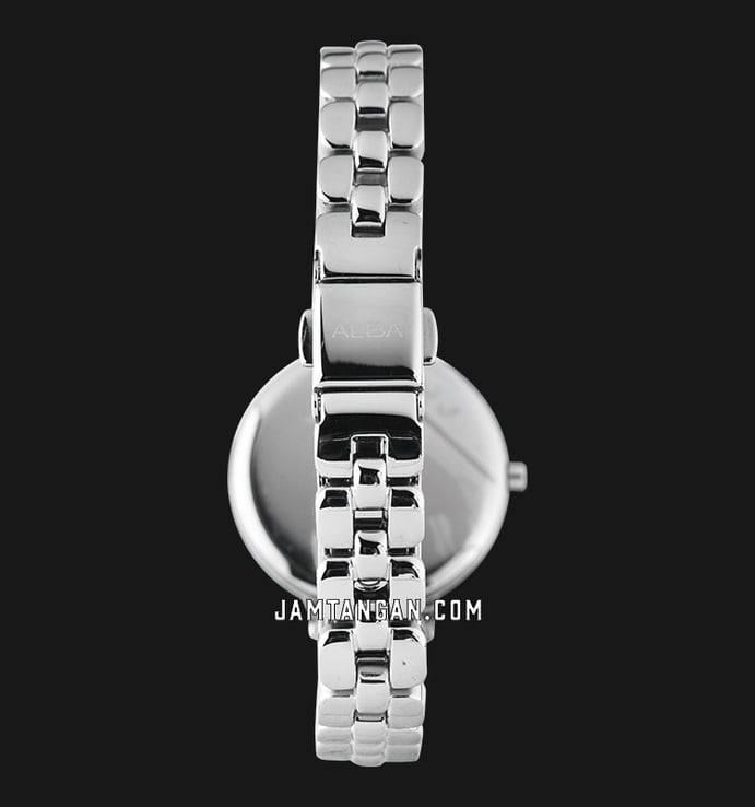 Alba AG8J51X1 Ladies White Mother of Pearl Dial Stainless Steel Strap