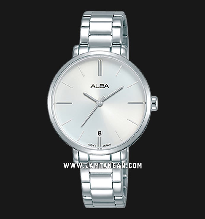 Alba Fashion AG8J63X1 Ladies Silver Dial Stainless Steel Strap