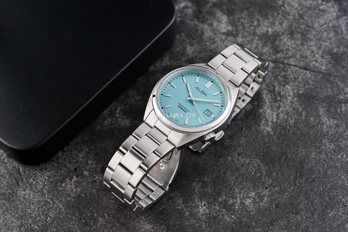Alba Active AG8M37X1 Mint Gelato Series Tiffany Blue Dial Stainless Steel Strap