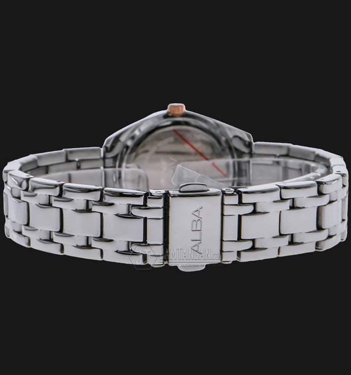 Alba AH7F79X1 White Dial Stainless Steel Bracelet
