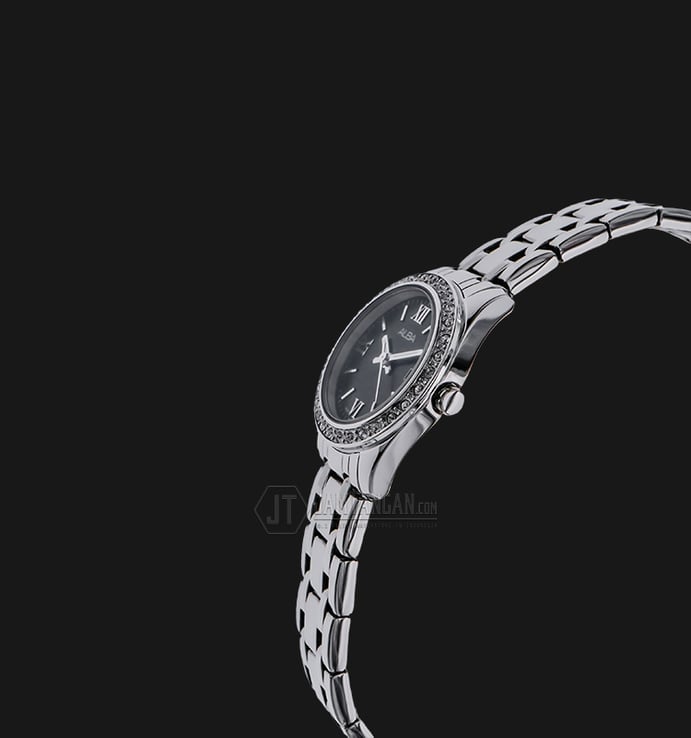 Alba AH7F91X1 Black Dial Stainless Steel Bracelet