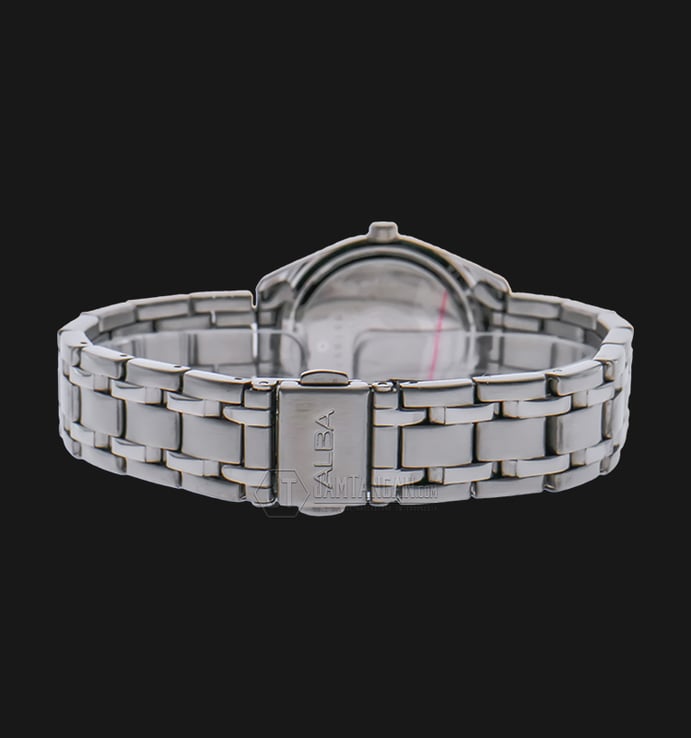 Alba AH7G09X1 White Dial Stainless Steel Bracelet