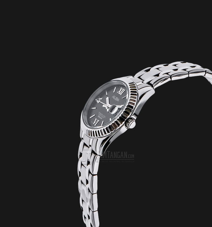 Alba AH7G13X1 Black Dial Stainless Steel Bracelet