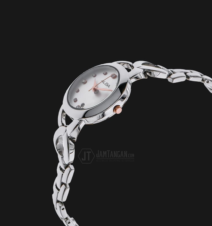 Alba AH7G95X1 White Dial Stainless Steel Bracelet