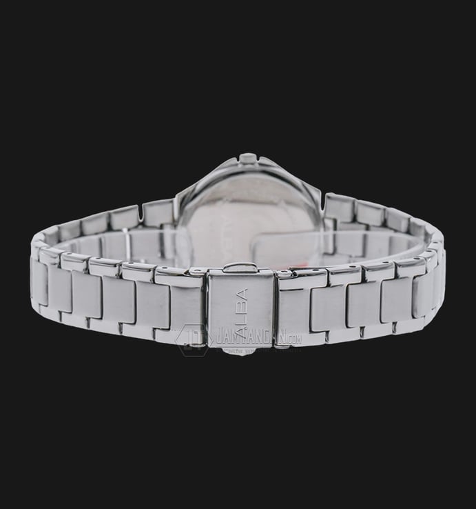 Alba AH7J65X1 Black Dial Stainless Steel Bracelet