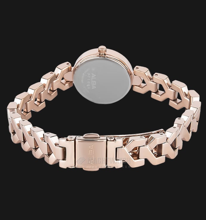 Alba AH7M40X1 Ladies Rosegold Dial Stainless Steel Watch