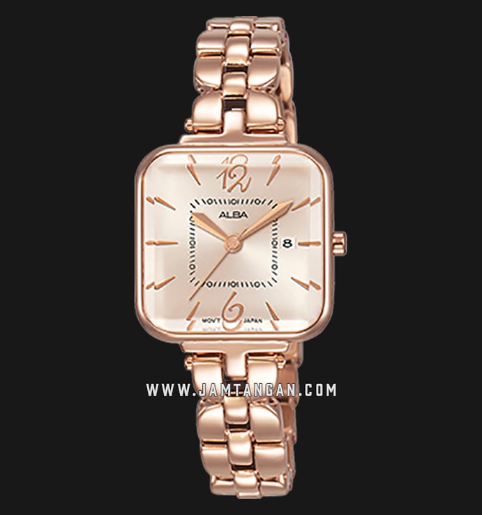 Alba AH7R64X1 Rose Gold Dial Rose Gold Stainless Steel 