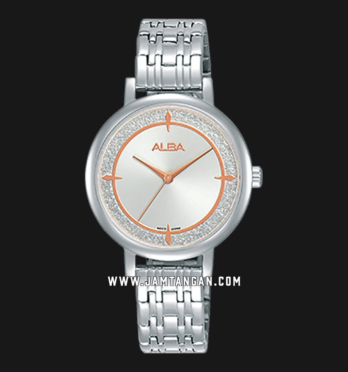 Alba AH8529X1 Ladies Silver Dial Stainless Steel Strap